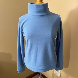 ASPEN Light Blue Mock Neck Sweatshirt Sz S NWT